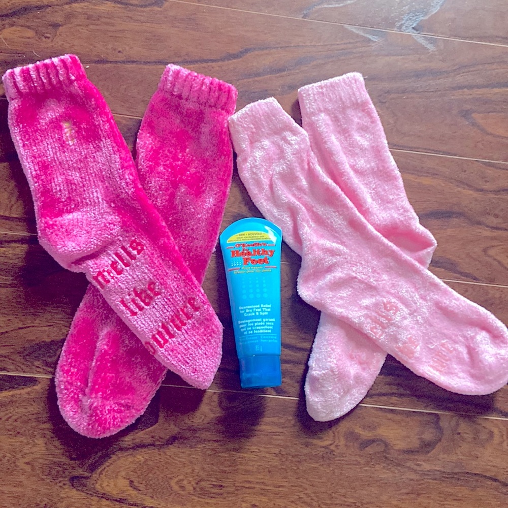 Juicy couture socks and foot cream bundle